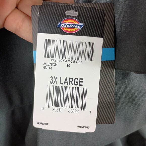 Dickies Flex Relaxed Fit Work Shirt Mens 3XL Gray Long Sleeve Utility Workwear - Picture 6 of 9